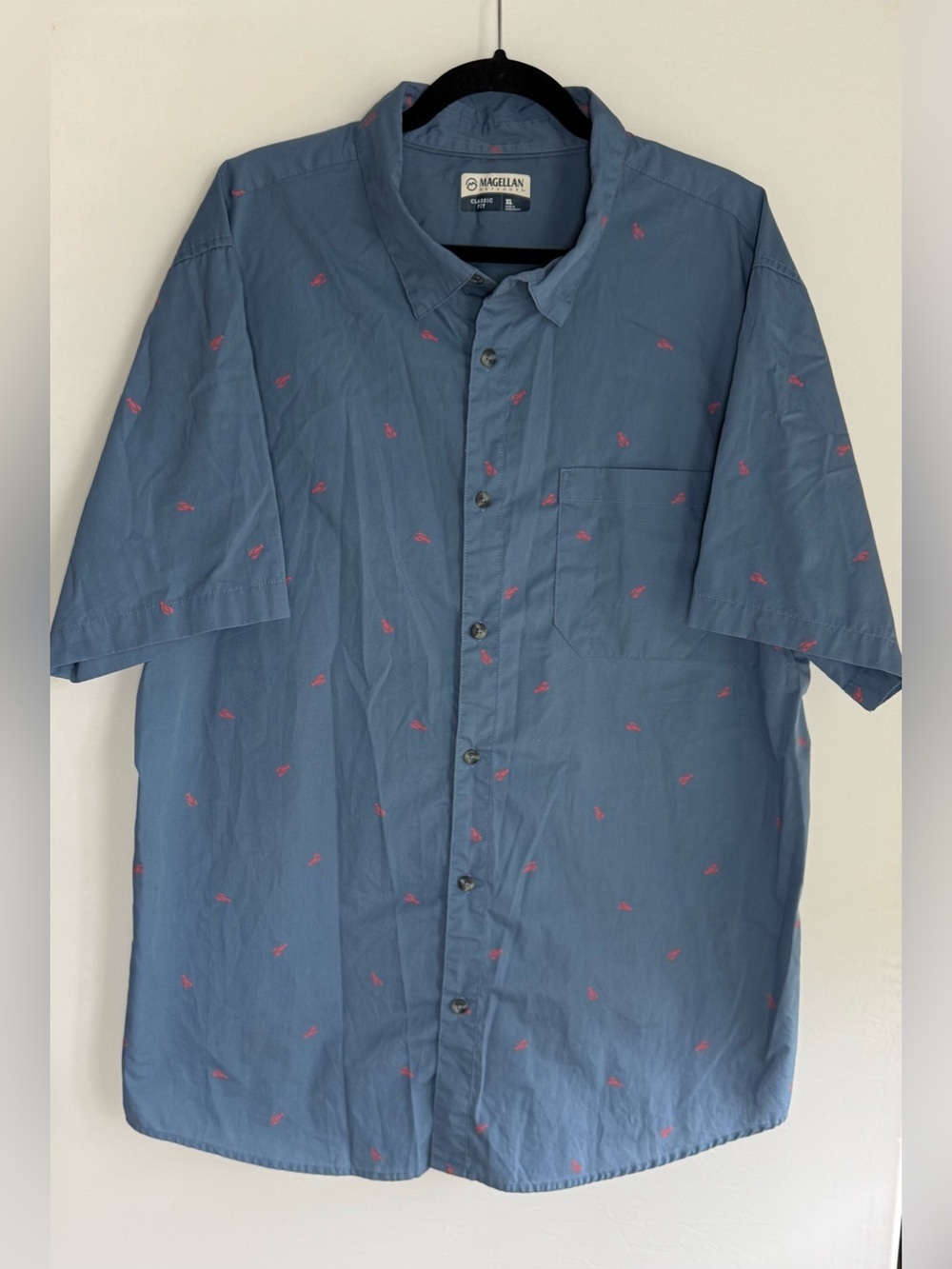 Magellan lobster print button down shirt • Men’s XL - Picture 1 of 6